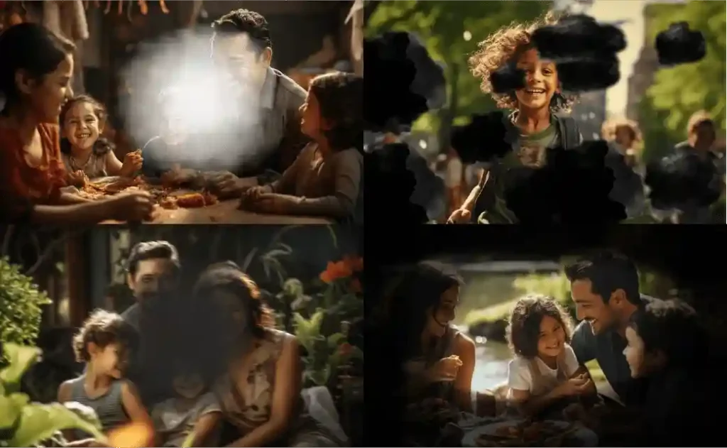 Daño retiniano: manchas negras y zonas borrosas que fragmentan la visión y dificultan ver detalles.