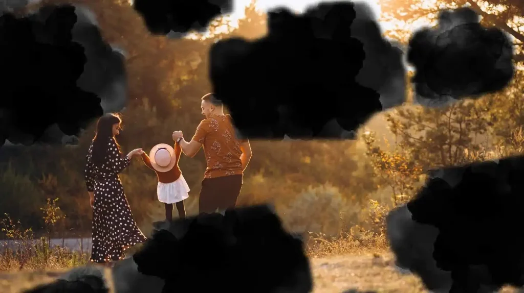 Simulación de complicaciones visuales: visión borrosa, con manchas y pérdida parcial del campo visual.