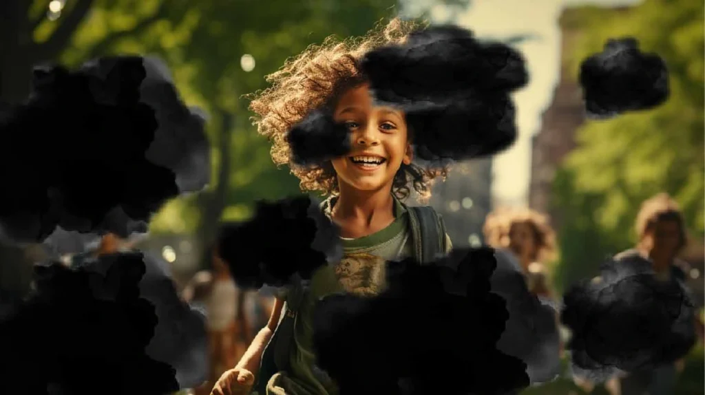 Retinopatía diabética inicial: visión borrosa con pequeñas manchas oscuras flotantes, campo visual casi íntegro.